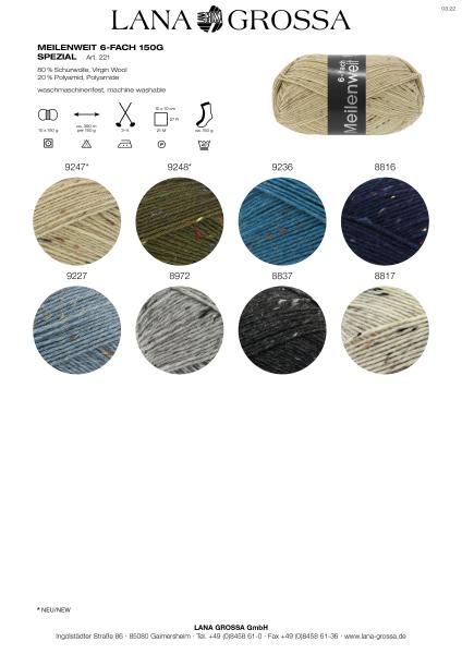 MW 150 Tweed Farbkarte